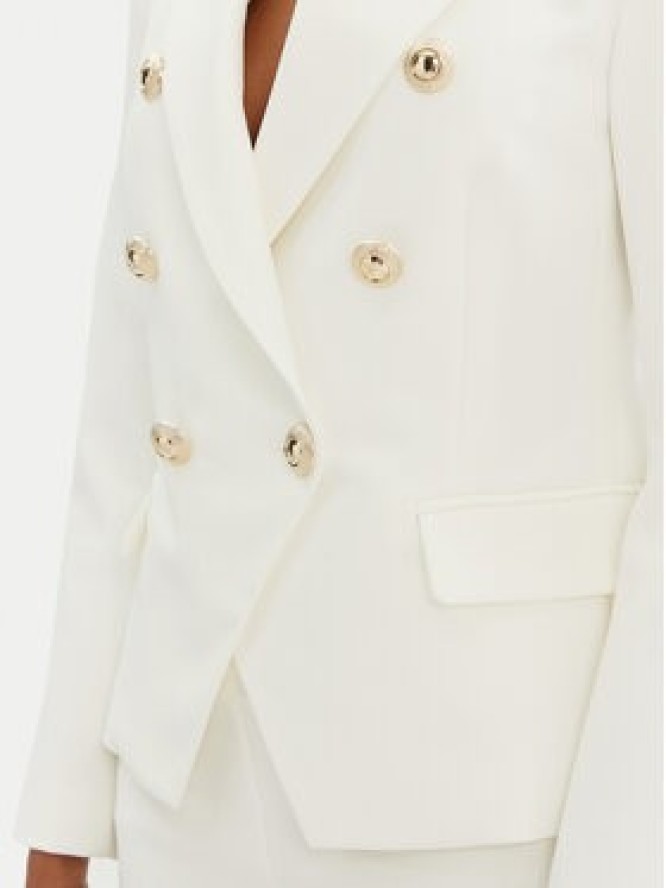 Rinascimento Marynarka CFC0122865003 Biały Regular Fit