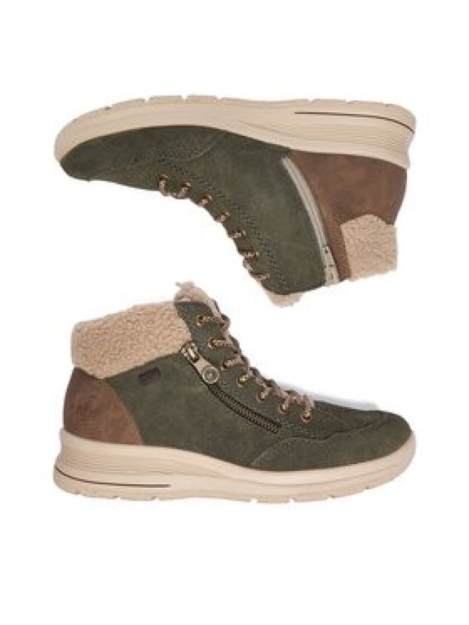 Rieker Trzewiki CEO-L7701-54 Zielony