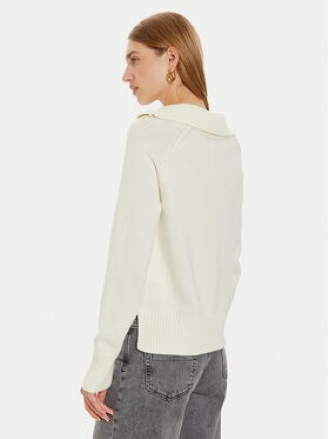 Guess Jeans Sweter W4BR14 Z3HM1 Écru Regular Fit