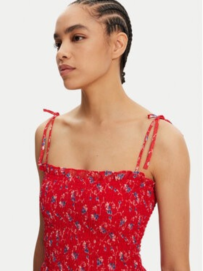 Tommy Jeans Sukienka letnia DW0DW20339 Czerwony Regular Fit