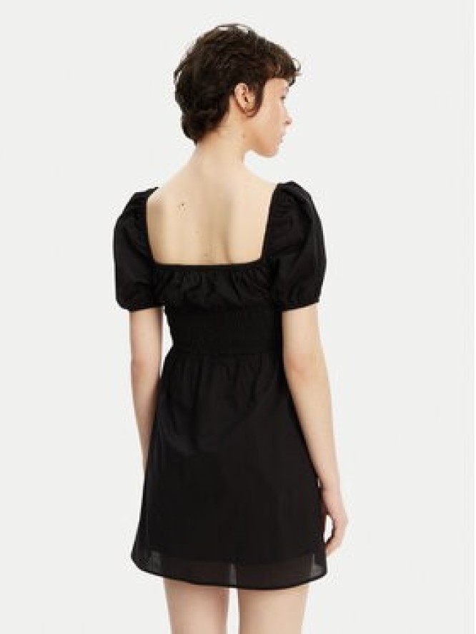 Tommy Jeans Sukienka letnia Voile DW0DW21334 Czarny Regular Fit