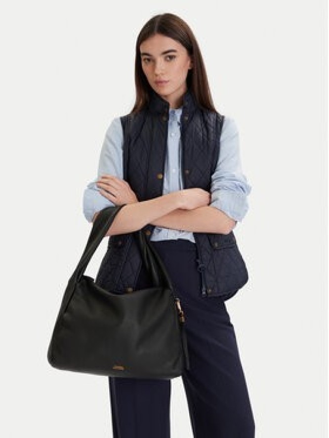 Tommy Hilfiger Torebka City Leather Hobo AW0AW18285 Czarny