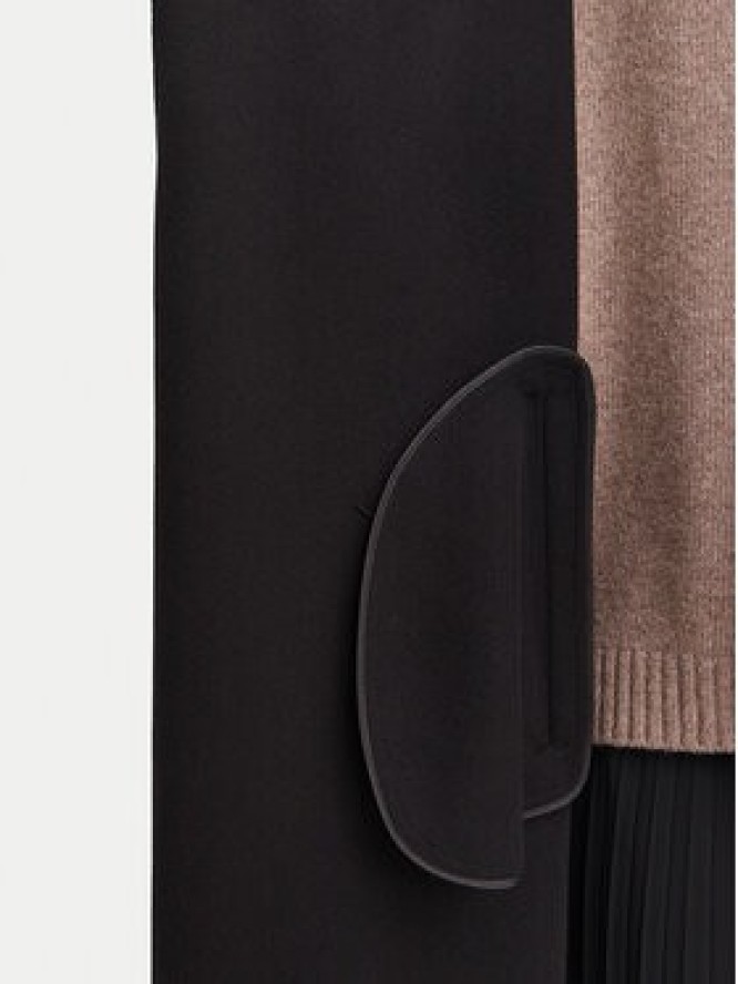 Weekend Max Mara Płaszcz wełniany Operoso 2625016011 Czarny Regular Fit
