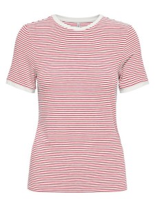 ONLY T-Shirt Tine 15315406 Czerwony Regular Fit