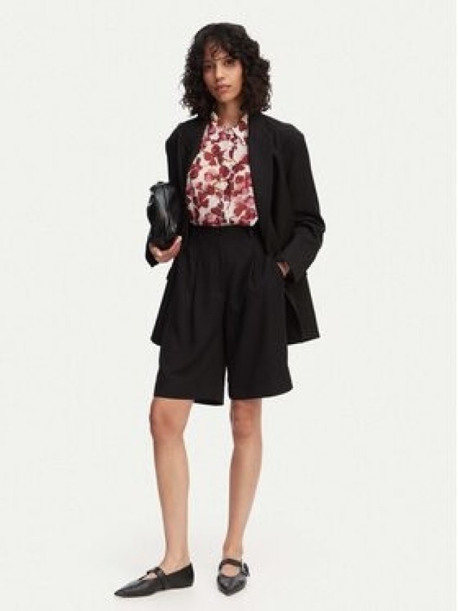 ACCESS FASHION Bermudy 63-5115-183 Czarny Relaxed Fit