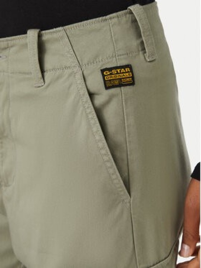 G-Star Raw Spodnie materiałowe D29512-5126 Zielony Straight Fit