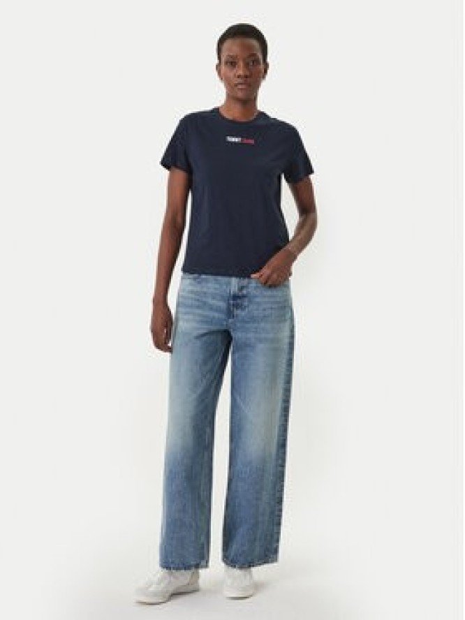 Tommy Jeans T-Shirt DW0DW22277 Granatowy Regular Fit