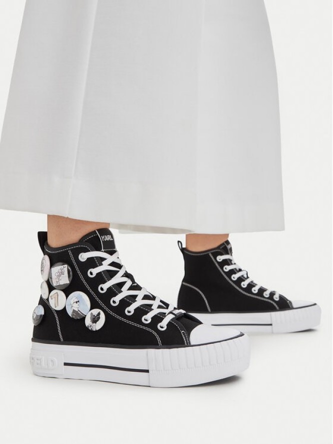 KARL LAGERFELD Trampki KL60459 Czarny