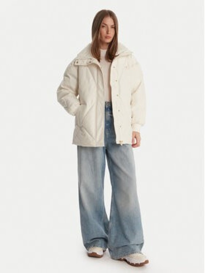 Guess Kurtka zimowa V5BL13 WHHZ2 Écru Regular Fit