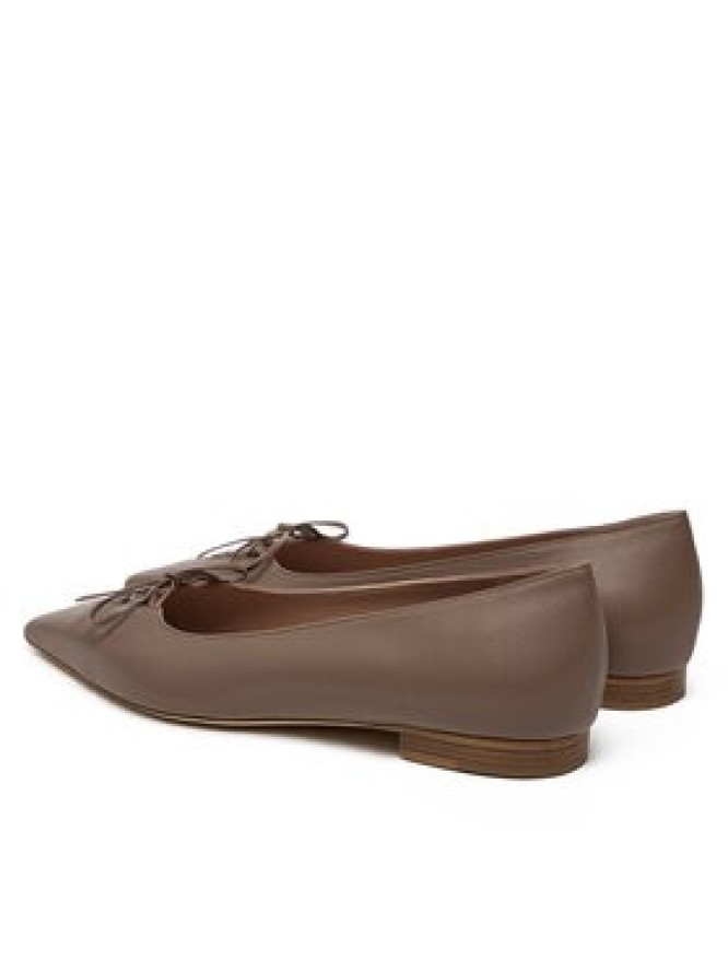 MALONE SOULIERS Baleriny Hedy Flat 10-2 Brązowy