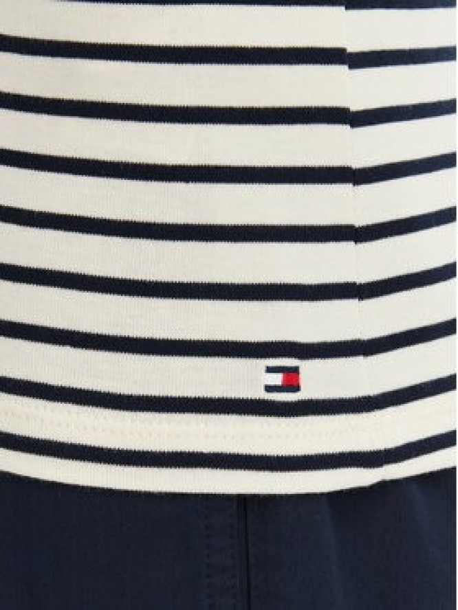 Tommy Hilfiger T-Shirt Gold Btn Cap WW0WW50942 Kolorowy Slim Fit