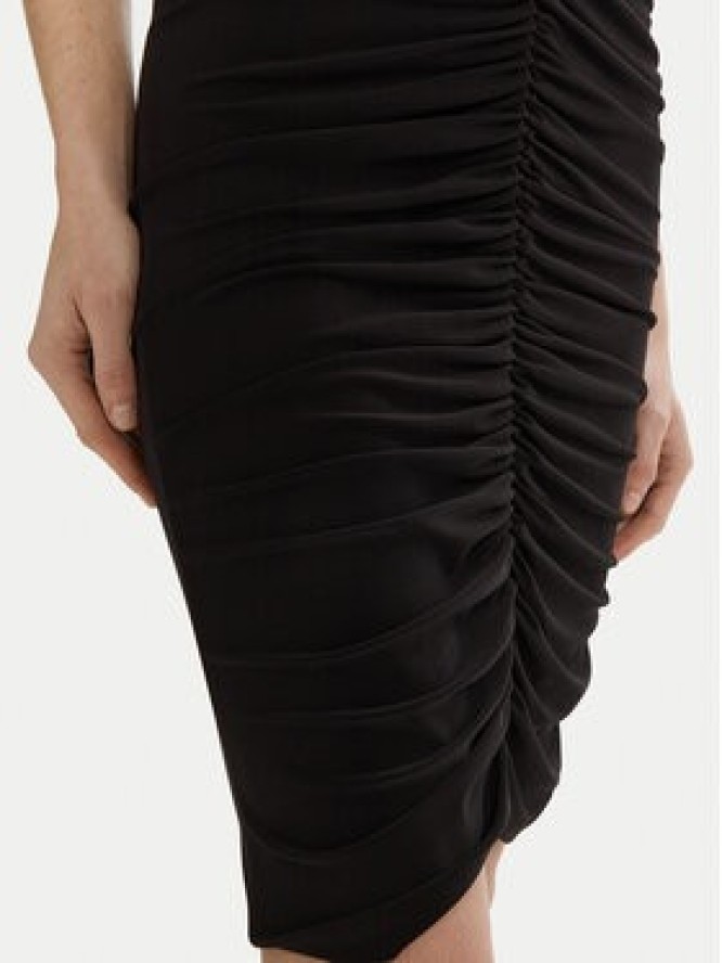 NORMA KAMALI Sukienka koktajlowa KK1243PLD89001 Czarny Slim Fit