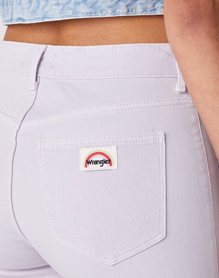SPODNIE DAMSKIE WRANGLER FLARE LAVENDER HAZE W233MHP14 112127853