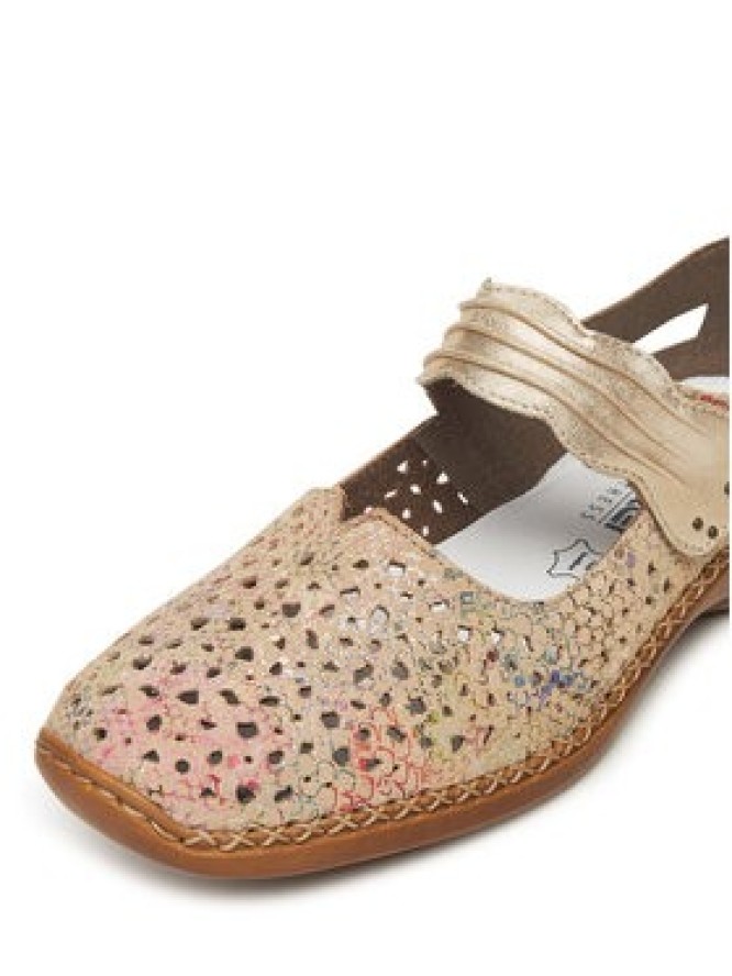 Rieker Półbuty 41399-92 Beżowy