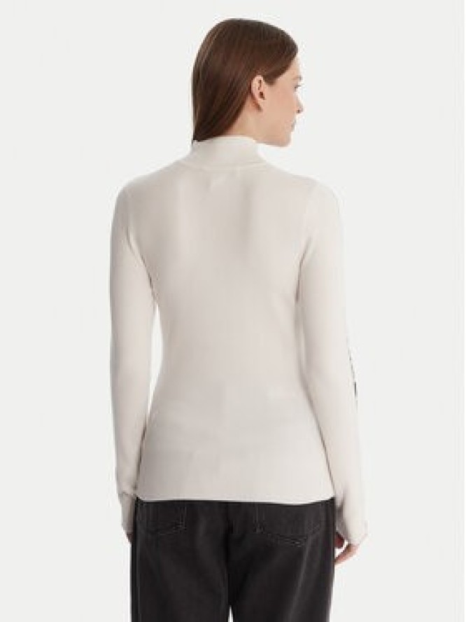 DKNY Sweter P5MSAY01 Écru Slim Fit