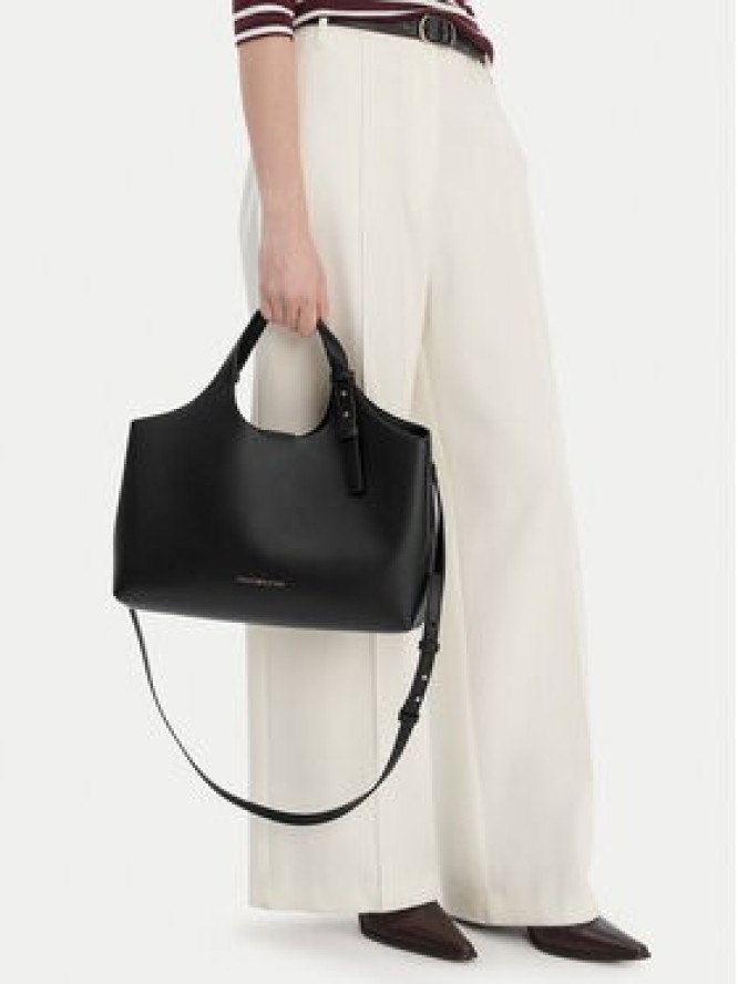 Tommy Hilfiger Torebka Th Logo Satchel AW0AW18282 Czarny