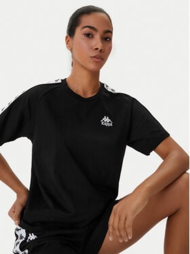 Kappa T-Shirt Banda Adi 371U6WW Czarny Regular Fit