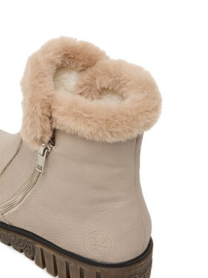 Rieker Botki Y3481-60 Beżowy