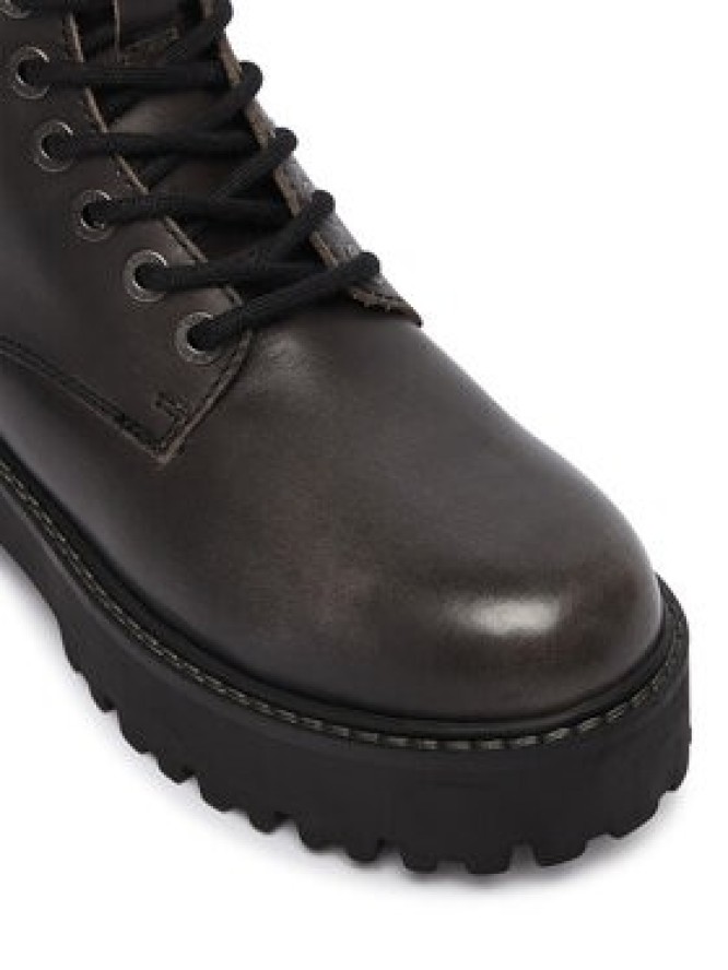 Tommy Jeans Trapery Tjw Platform Brushed Lth Boots EN0EN03141 Czarny