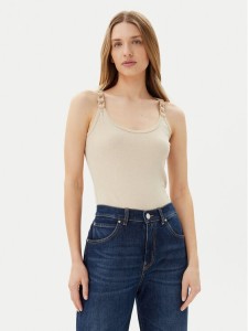 Morgan Top 251-DIDOA Beżowy Slim Fit