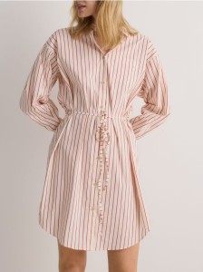 Koszulowa sukienka mini - wielobarwny