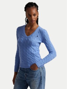 Polo Ralph Lauren Sweter 211971866004 Niebieski Slim Fit