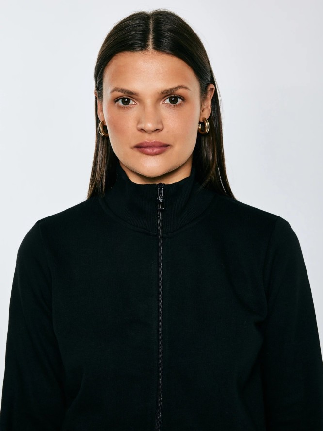 Bluza damska ze stójką czarna Chita 906