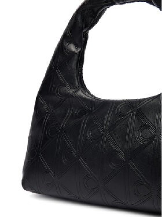 Calvin Klein Torebka Emblem Aop Puffer Bag With Strap LV04F3200G Czarny