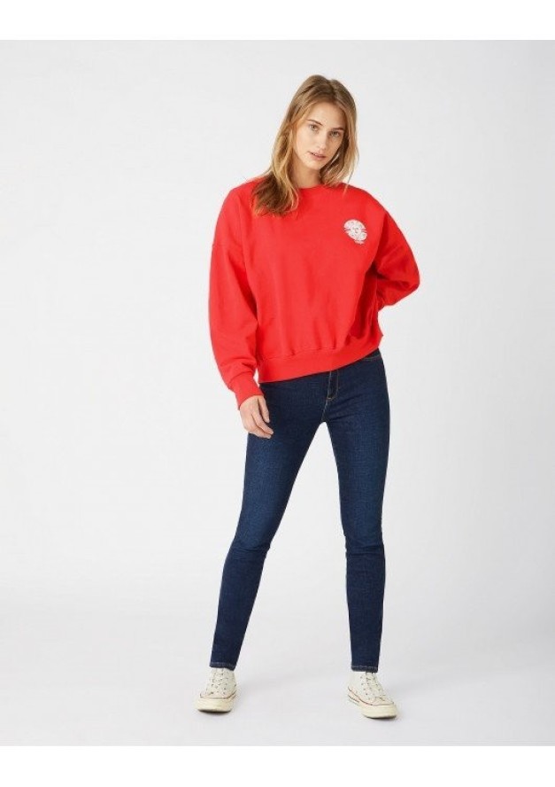 WRANGLER HIGH RISE SKINNY DAMSKIE SPODNIE JEANSOWE NIGHT BLUE W27HVH385 112141269