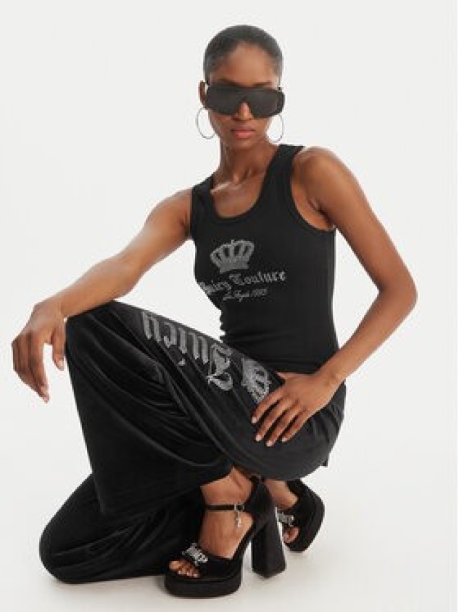 Juicy Couture Top Gothic Crown JCBLV126807 Czarny Slim Fit