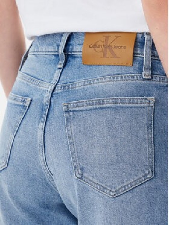 Calvin Klein Jeans Jeansy J20J225148 Niebieski Mom Fit