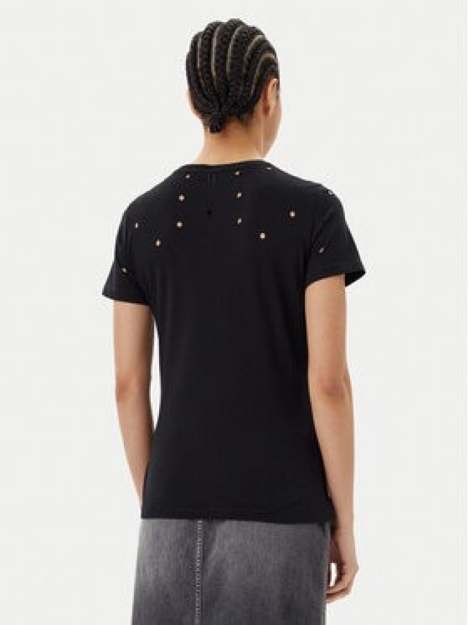 Silvian Heach T-Shirt GPP25070TS Czarny Regular Fit