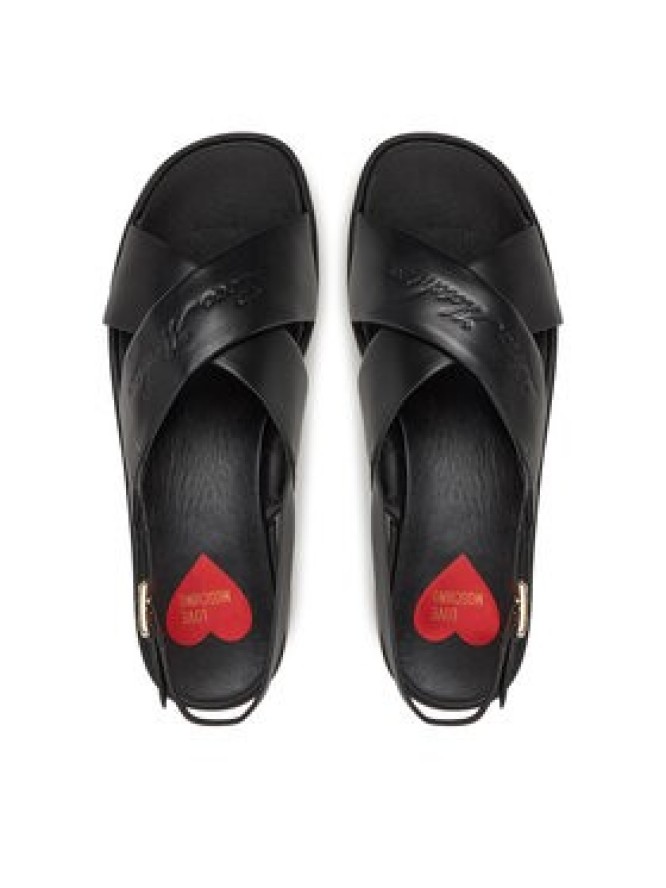 LOVE MOSCHINO Sandały JA16187I0MIA0000 Czarny