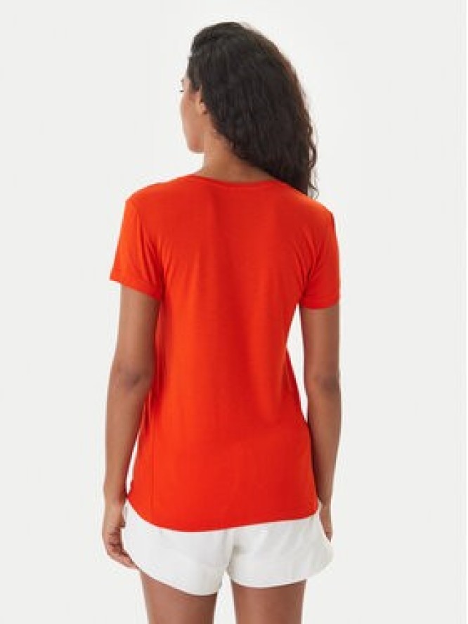 Emporio Armani T-Shirt EW000408 AF19024 U5029 Koralowy Regular Fit