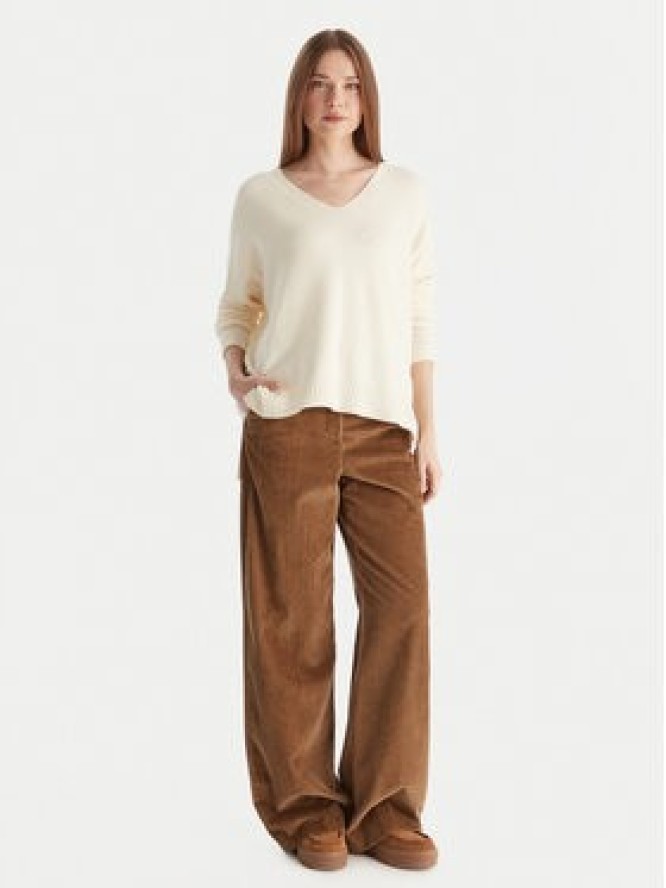 Kontatto Sweter 3M0842C Écru Relaxed Fit