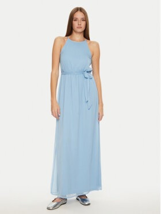 Vila Sukienka koktajlowa Falia 14100342 Błękitny Regular Fit