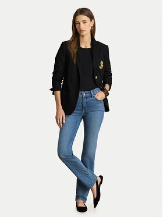 LAUREN RALPH LAUREN Bluzka 200680399001 Czarny Slim Fit