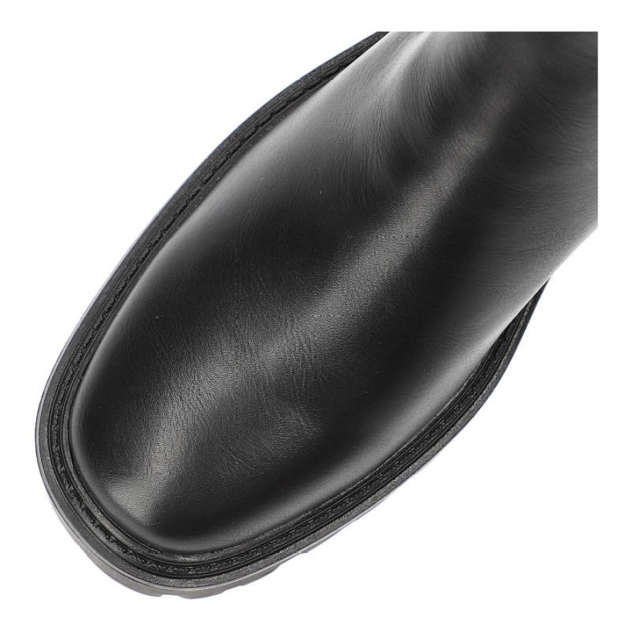 Czarne Botki Cross Jeans Ocieplane Obuwie Damskie