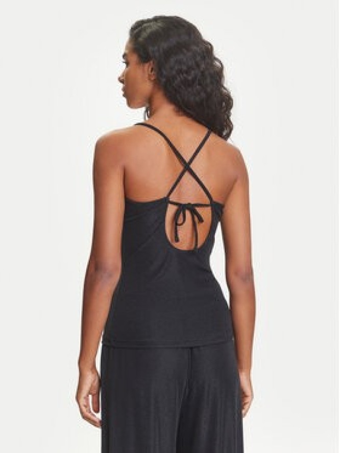 Emporio Armani Top EW001292 AF12206 FC043 Czarny Slim Fit