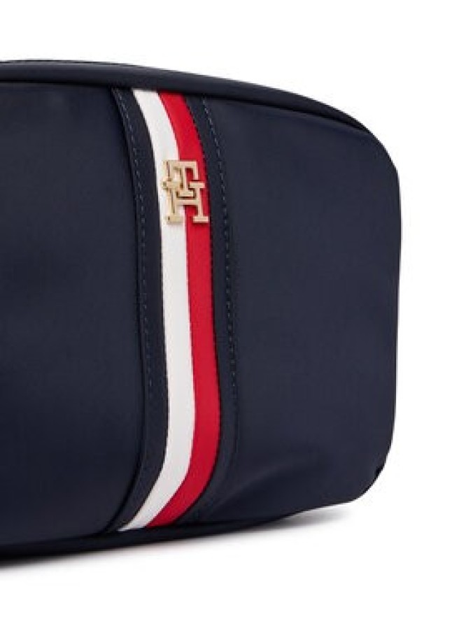 Tommy Hilfiger Torebka Popette Camera Bag Corp AW0AW19023 Granatowy