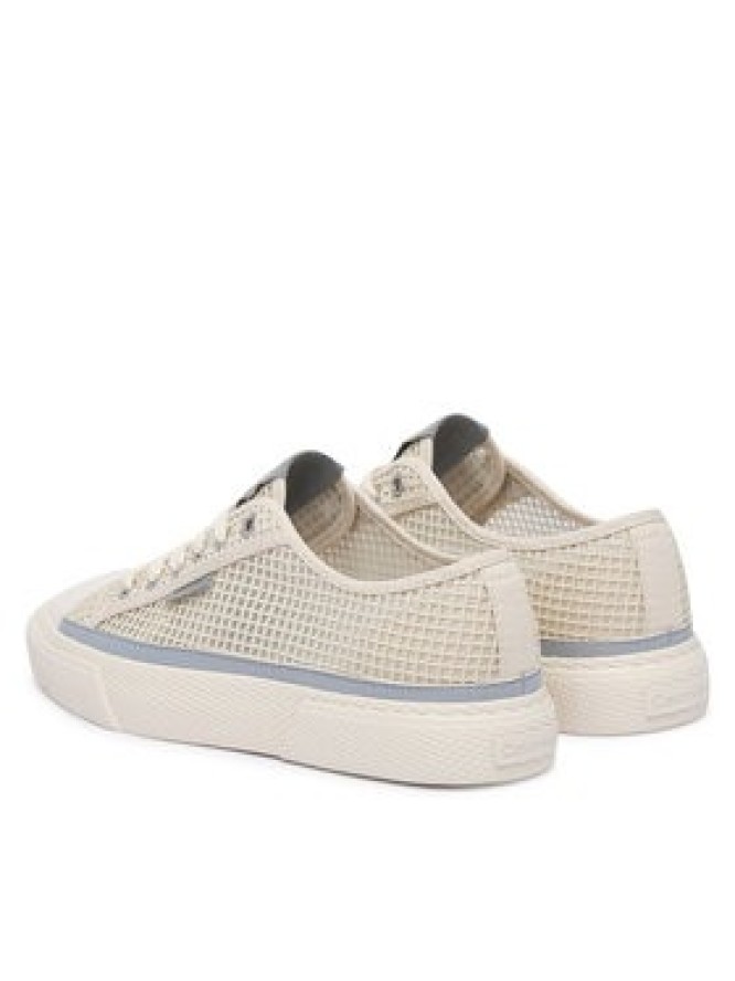 Calvin Klein Trampki Vulc Laceup Low Raffia HW0HW03082 Beżowy