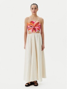 Maaji Sukienka letnia Sunrise PT2530CLD001 Beżowy Regular Fit