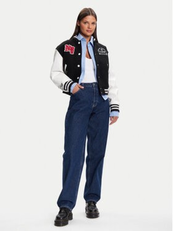 Tommy Jeans Kurtka bomber Varsity DW0DW21628 Czarny Regular Fit
