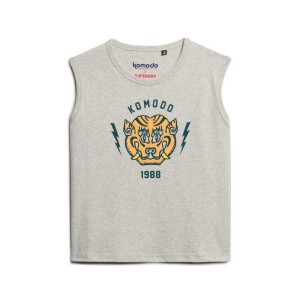 Damski wąski tank top Superdry Komodo Tiger