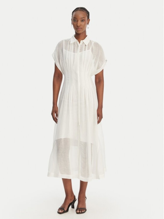 BOSS Sukienka koszulowa Davinata 50559733 Biały Regular Fit