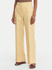 Weekend Max Mara Spodnie materiałowe Malizia 2615131112 Żółty Straight Fit