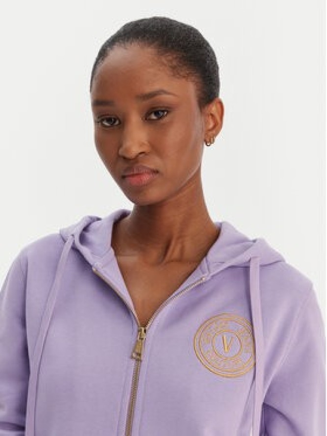 Versace Jeans Couture Bluza 80HAIT02 CF01T Fioletowy Regular Fit