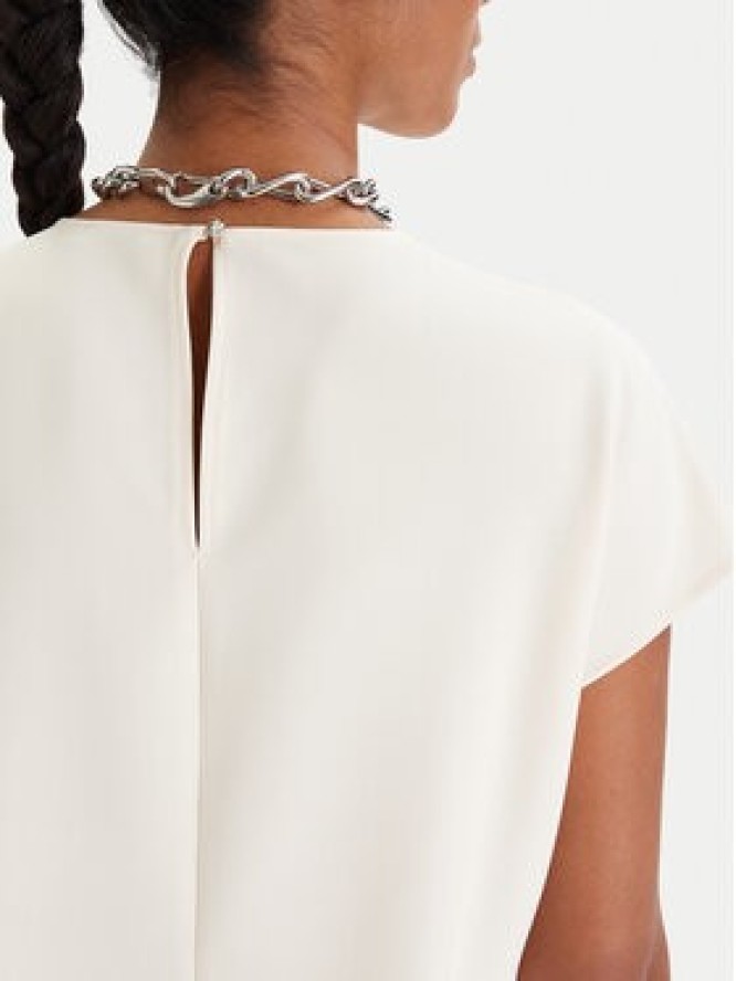 Patrizia Pepe Bluzka 8C0848/A701-W409 Écru Regular Fit