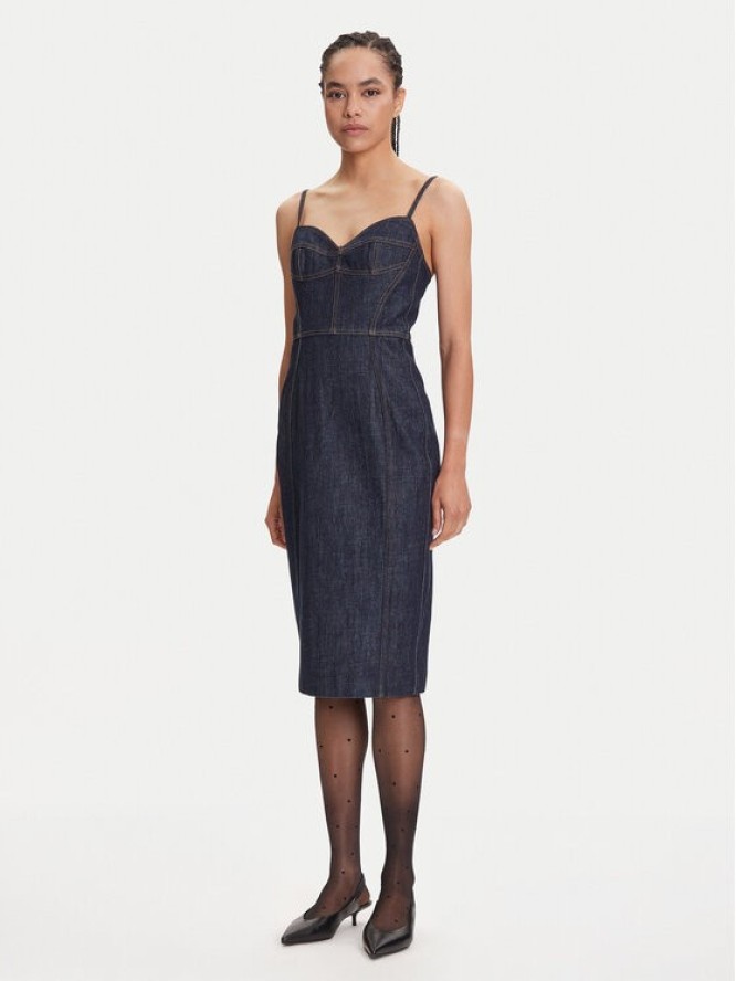 Miss Sixty 6S1DJ49400 Sukienka jeansowa Blue Black Denim F26