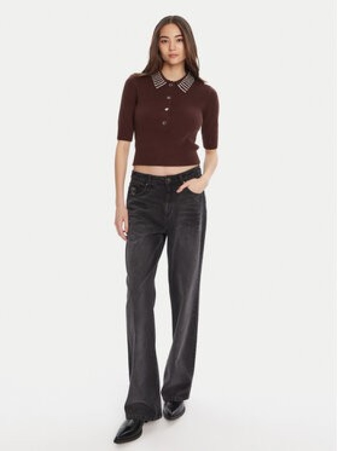 PINKO Sweter Emilia 105745 A2S4 Brązowy Regular Fit